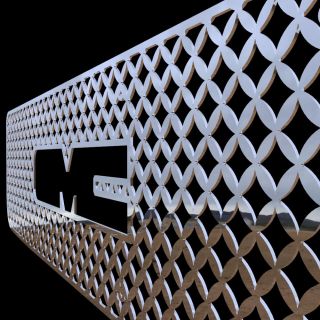 98 chrome mesh grille insert stainless steel trim cover custom grille