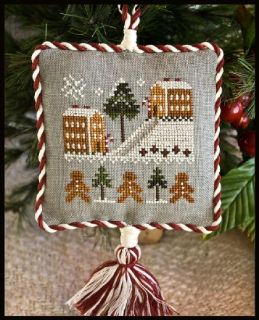 Little House Needleworks Gingerbread Village cross stitch pattern