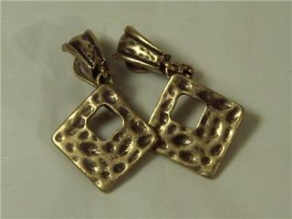Premier Designs Antique Gold Brass Bali Earrings New