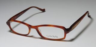 New Cynthia Rowley 352 51 17 135 Honey Tortoise Eyeglasses Glasses