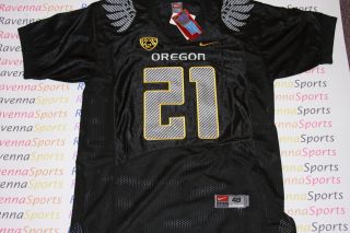 LaMichael James Signed Oregon Ducks Nike Carbon Black 2012 Jersey PSA