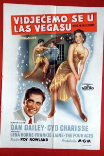 Meet Me in Las Vegas Cyd Charisse 1956 Dan Dailey RARE EXYU Movie