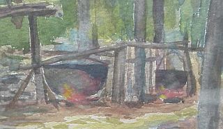 Madden Watercolor Canadian Studied with J E H MacDonald