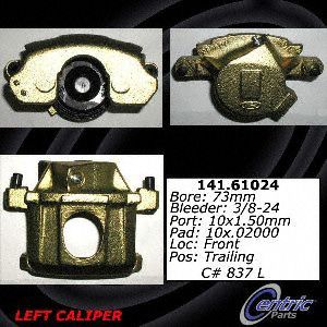 Centric Parts 141 61024 Front Left Rebuilt Caliper With Hardware