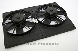  Electric Cooling Fans with Shroud 3000 CFM Muscle Car Hot Rod