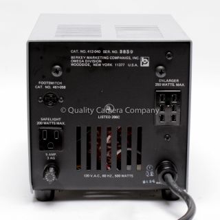 Omega Chromegatrol Darkroom Timer Voltage Stabilizer Excellent