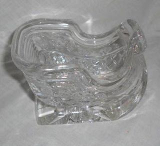 Royal Limited Crystal Lead Crystal Sleigh Shaped Candle Holder