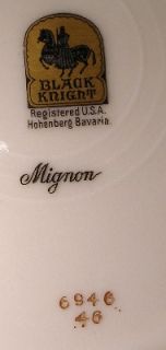 Black Knight China Mignon 6946 Salad Plate