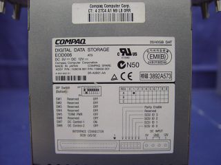 Compaq Digital Data Storage DDS 20 40GB DAT Tape Drive EOD006 158856