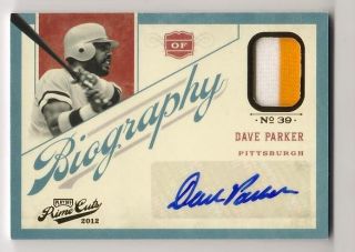 DAVE PARKER 2012 PLAYOFF PRIME CUTS AUTO PATCH BIOGRAPHY 3 25