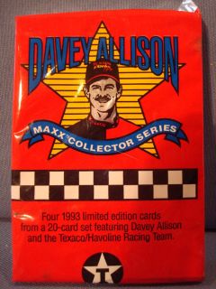 DAVEY ALLISON 1993 LIMITED EDITION TEXACO STAR TEAM FOUR TRADING CARD