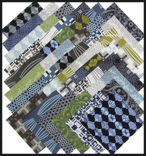 David Butler Parson Gray Curious Nature 5 Quilting Fabric Squares