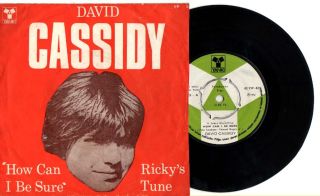 David Cassidy How Can I Be Sure Turkey Turkish Edition Unique PS 7
