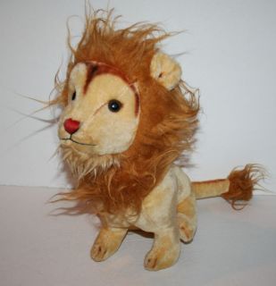 Vintage R Dakin & Co Plush Stuffed Lion Wired Shredded Synthetic Foam