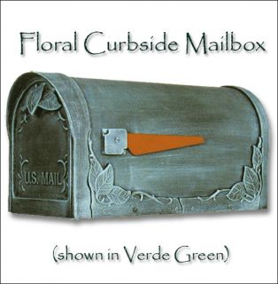 floral curbside mailbox optional address numbers