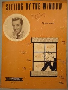 Old 1949 Sitting by The Window Sheet Music Vic Damone
