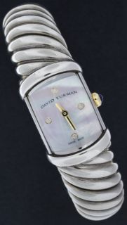 David Yurman Diamond 18K Gold Silver Waverly Watch