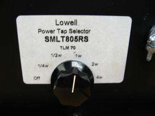Lowell SMLT805 RS Power Tap Selector for Speaker New