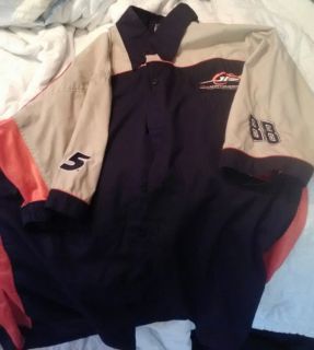 Dale Earnhardt Jr NASCAR Race Used Pit Crew Shirt SHOP SHIRT L