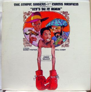 Staple Singers Curtis Mayfield Lets do It Again LP VG