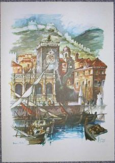 1950 Kirin Print Hvar Lesina Dalmatia Croatia 11