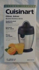 Cuisinart Electric Citrus Orange Juicer Model ccj 100