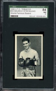 1939 United Tobacco Co. #24 Maurice Strickland   Boxing   SGC 84