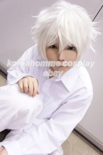 Death Note Near Cosplay Wig Short White Grey Costume