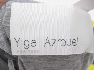 YIGAL AZROUEL Gray Sleeveless Knee Length Dress Size L