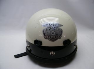 Vintage Bell Model 500 Police Biker Motorcycle Helmet Extra Large XL
