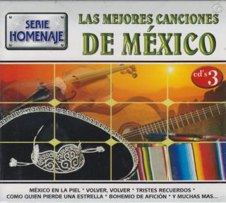 Las Mejores Canciones de Mexico CD New 3 Disc Set Mexico En La Piel Y