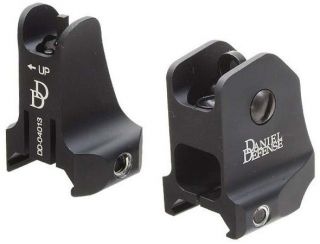 Daniel Defense Front + Rear Metal Fixed Iron Rifle Sights   Brand NEW