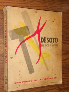 1960 DE SOTO SHOP MANUAL / ORIGINAL BASE BOOK FOR 1961 DESOTO