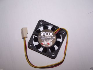 iFox DC Brushless Fan Model RAD4010B1L3 40mmx40mmx10mm Ball Bearing