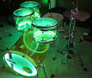 Ddrum Diaton Acrylic LED Drum Set (VIDEO DEMO, )