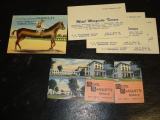 Cynthiana KY Louisville Churchill Downs Motel Marquette Terrace Ad