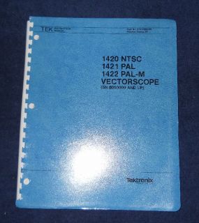 Tektronix 1420 NTSC Vectorscope Service Manual 070 2899 00