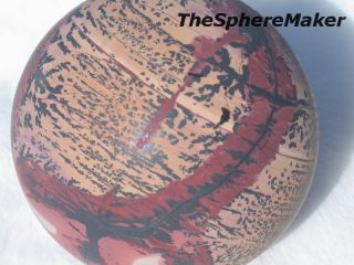  INDIAN PAINT ROCK SPHERE NATURAL STONE ART DEATH VALLEY CALIFORNIA 3D