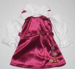 AMERICAN GIRL Doll Julie Christmas Outfit Jumper Blouse Holiday Dress