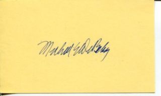 Michael Debakey Famous Heart Surgeon Signed Autograph