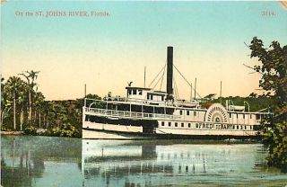 FL St Johns River Frederick Debary Boat Early R73829