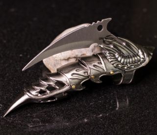 Iron Reaver Stainless Steel Blackened Silver Finger Claw