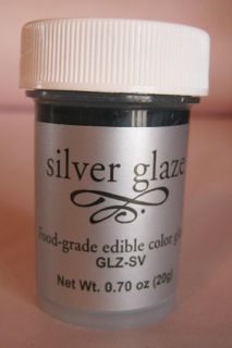 Silver Glaze 20g NEW fondant gum paste cake decorating supplies