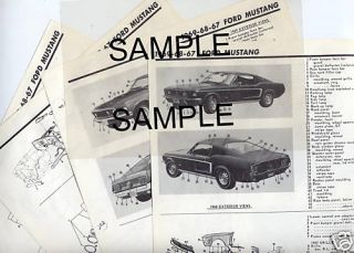 1959 1960 Dodge Dart Body Parts List Frame Crash Sheets M
