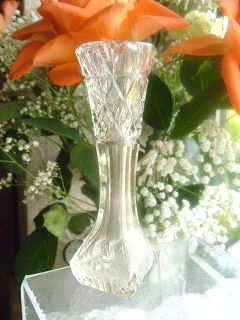 Victorian Crystal A Pair of 4 Posy Vases