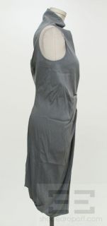 Daryl K Gray Silk Ruched Front Sleeveless Dress Size Large