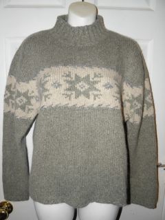  Nomadic Traders Sage Silk Angora Snow Sweater S