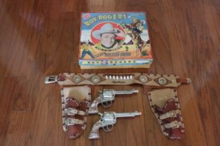 Roy Rogers Cap Gun Holster Set with The Original Box