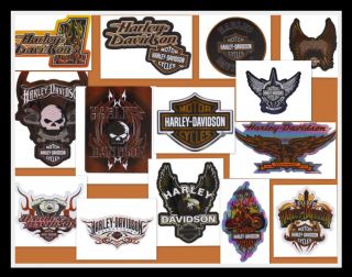 Lot Set 14 Harley Davidson Motorcycle Stickers Decals