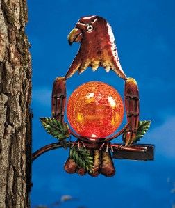 Lighted Majestic Eagle Garden Decor for Wall Tree or Fence New